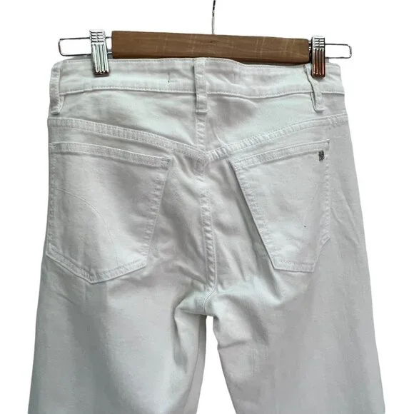 JOE'S Jeans Cropped White Straight Leg Jeans Size 26 - Picture 3 of 7